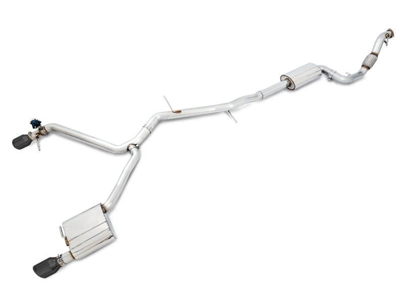 AWE Tuning Audi B9 A5 SwitchPath Exhaust Dual Outlet - Diamond Black Tips (Includes DP and Remote) 3025-33026