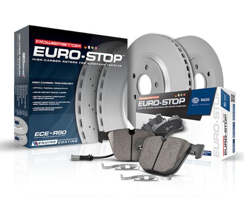 Power Stop 10-12 Audi A3 Rear Euro-Stop Brake Kit ESK5667