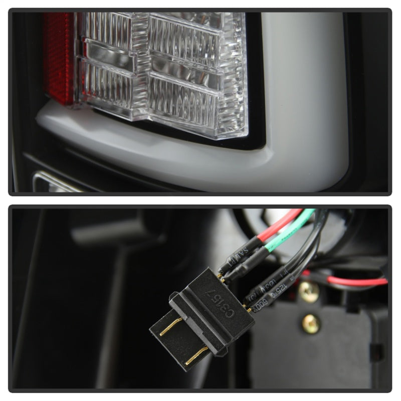 Spyder 09-16 Dodge Ram 1500 Light Bar LED Tail Lights - Black ALT-YD-DRAM09V2-LED-BK 5084026