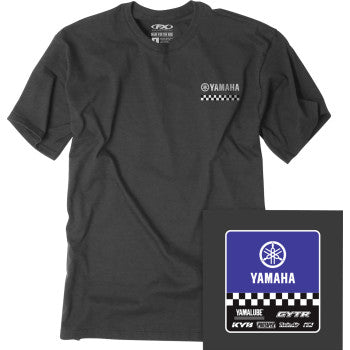 FACTORY EFFEX Youth Yamaha Starting Line T-Shirt - Heather Charcoal - Small 27-83200