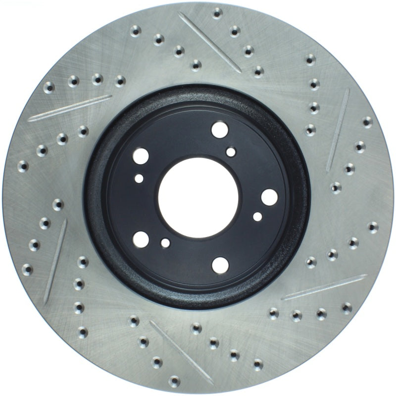 StopTech Slotted & Drilled Sport Brake Rotor Front Right 13 Honda Accord Sport 127.40086R