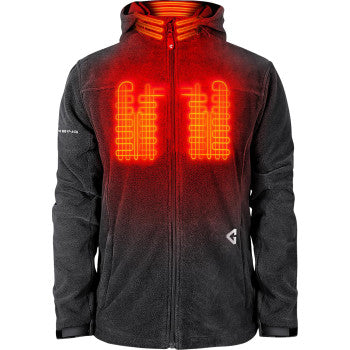 GERBING HEATED CLOTHING 7V Thermite Fleece Heated Jacket 2.0 - Gray - Medium GER-TFJKT-7V-M-G-M