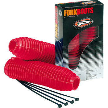 PRO GRIP Fork Boots - 42/45 mm - Red PA251045GORO