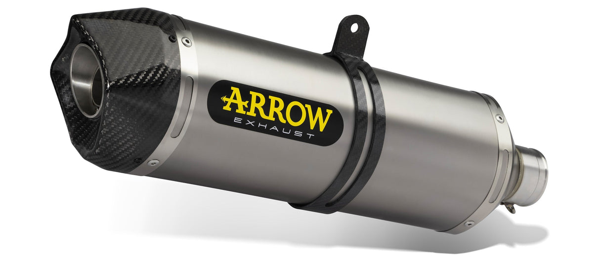 Arrow Honda X-Adv '17/19 Homologated Aluminium Dark Race-Tech Silencer With Carbon End Cap For Original And Arrow Collector 71864aknc