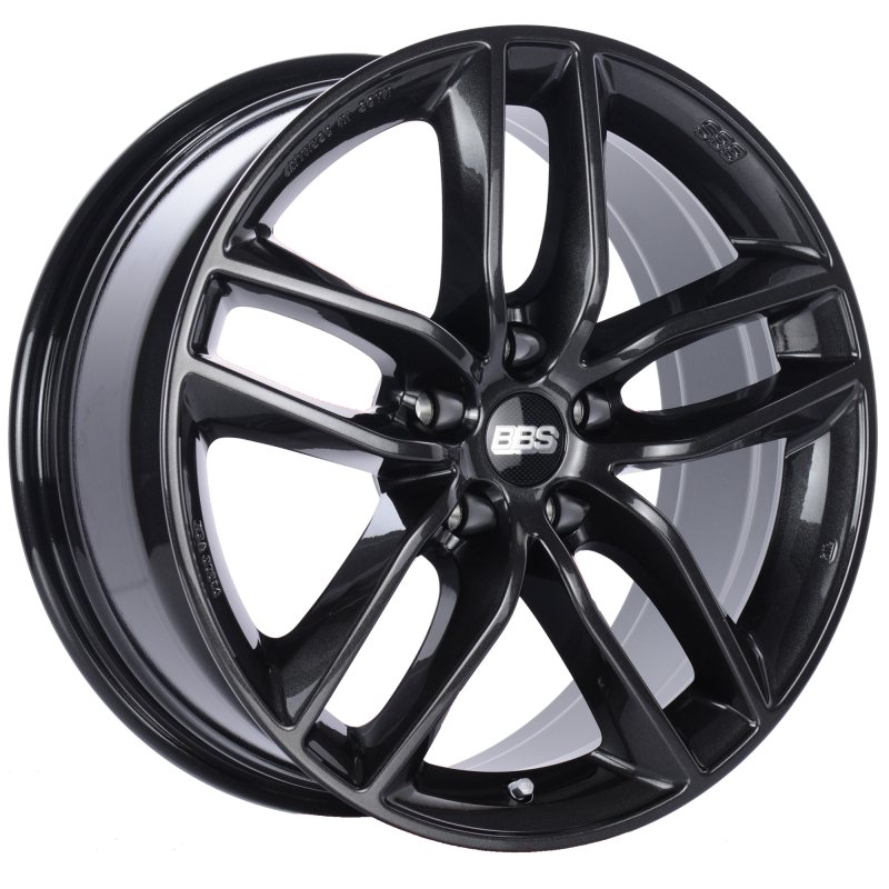 BBS SX 17x7.5 5x112 ET45 Crystal Black Wheel -82mm PFS/Clip Required SX0301CB