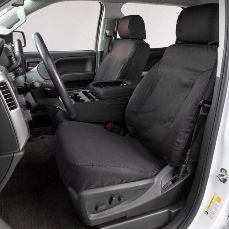 Covercraft 07-09 GMC Sierra Polycotton SeatSaver Custom Front Row Seat Covers - Charcoal SS3380PCCH
