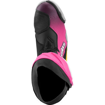 ALPINESTARS Supertech R Boots - Black/Magenta/White/Yellow - US 9 / EU 43 2220021-1634- 43