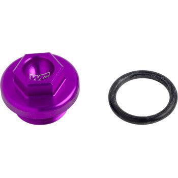 WORKS CONNECTION Oil Fill Plug - Purple - Kawasaki/Suzuki 24-P194