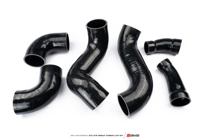AMS Performance Nissan R35 GTR Omega Turbo Kit 3in Lower Intercooler Pipes ALP.07.14.0020-1