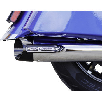 S&S CYCLE 4" Broadhead Slip-On Schalldämpfer Slash Cut Chrom Indian Challenger 550-1076