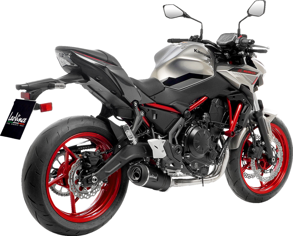 Silenciador deslizante LEOVINCE LV One EVO -Z 650 RS /Versys 650 Negro 2021-2023 14379EBN