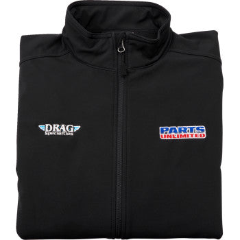 PARTS UNLIMITED Parts Unlimited/Drag Specialties Softshell Jacket - Black - Medium 2920-0805
