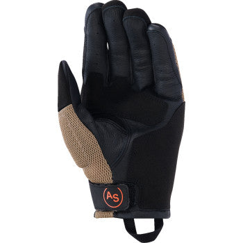 ALPINESTARS Manti Air Gloves - Dark Khaki/Black/Fluo Orange - Small 3570225-8038-S
