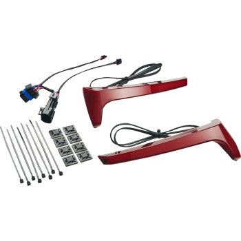 CIRO Saddlebag Lights - Red Lens - Red Turn Signal - Indian 4R110