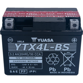 YUASA Battery - YTX4L-BS YUAM62X4BIND