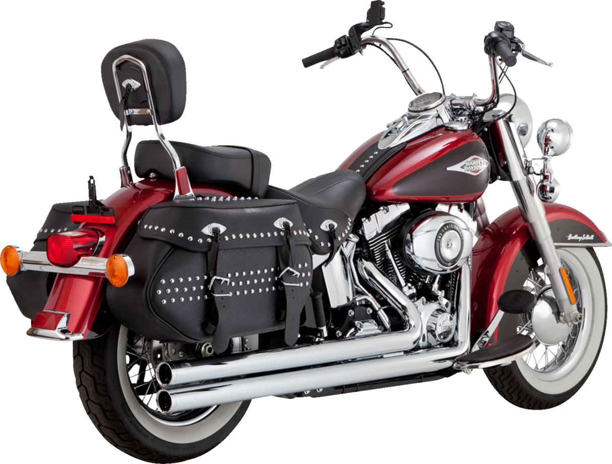 VANCE & HINES Big Shots Long Exhaust System - Chrome Softail / Fat Boy 2012-2017 17323