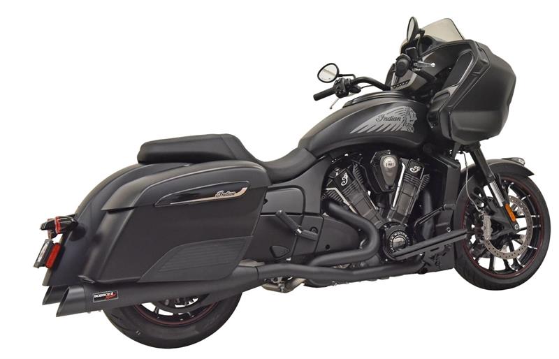 BASSANI XHAUST Black True Duals for Indian Challenger 2020-2021 8H16SB 1810-2809