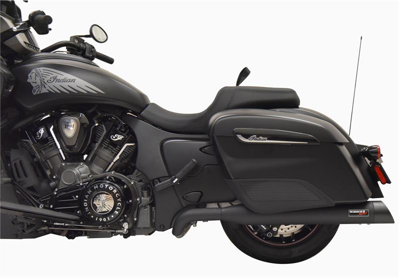 BASSANI XHAUST Black True Duals for Indian Challenger 2020-2021 8H16SB 1810-2809