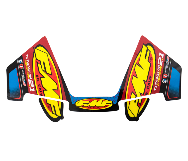 FMF Racing Titanium Powercore 2.1 Mylar Decal Replacement 3Pc 014950