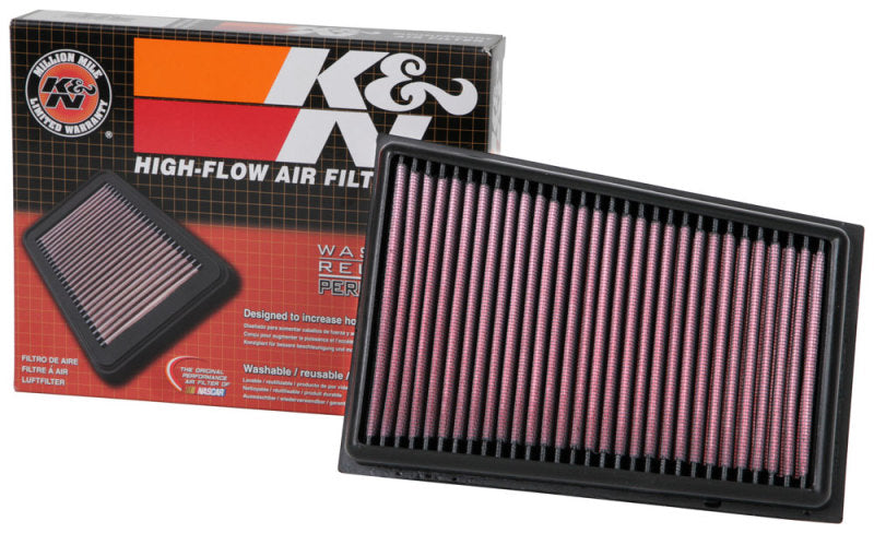 K&N 07-11 Nissan 1.125in H x 9.063in L x 6.438in W Replacement Air Filter 33-2944