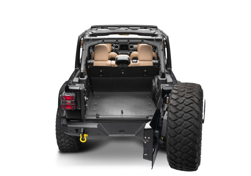 BedRug 18-23 Jeep JL Unlimited 2Dr Rear 4pc BedTred Kit BTJL18R2