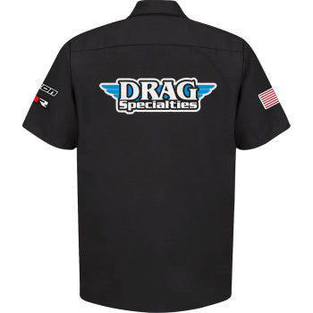 THROTTLE THREADS Drag Specialties House 25 Shirt - Black - XL DRG32ST24BXR