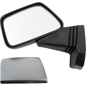 Parts Unlimited Mirror - Side View - Rectangle - Left - Black DS-302079