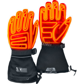 GERBING HEATED CLOTHING GT5 12 V Hybrid Heated Gloves - Black - Medium GERGLVGT512VBLKM
