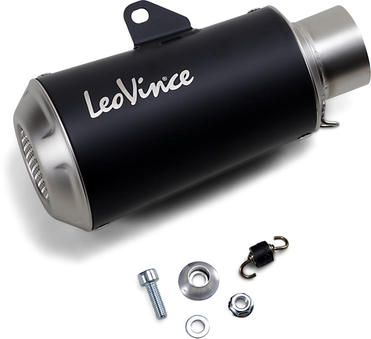LEOVINCE 54mm Universal LV-10 Slip-On Muffler - Black Edition 9746BU 1811-3792