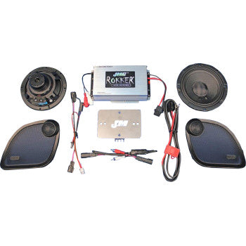 J & M 400 W 2-Channel Amplifier/Speaker Kit -Road Glide '15-'23 FLTRX/FLTRU/RG3 RKT6-400HR15