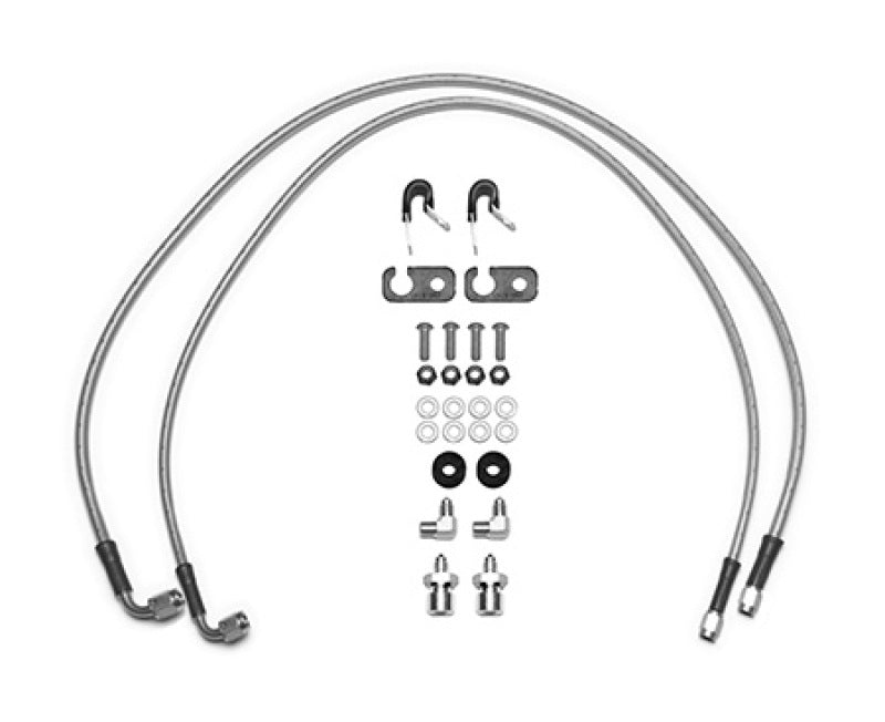 Wilwood 18-22 Jeep JL Flexline Kit 33in -3 M10-1.0 IF 1/8-27 NPT Straight 90 Degree 220-15927