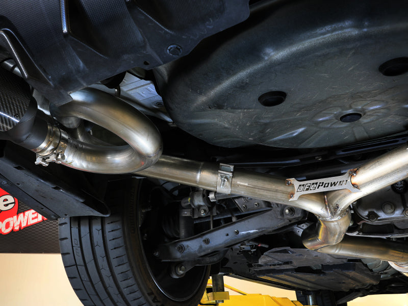 aFe Subaru WRX/STi 15-21 H4-2.0/2.5L Takeda 3in to 2-1/2in Stnlss Cat-Back Exhst w/ Blue Flame Tip