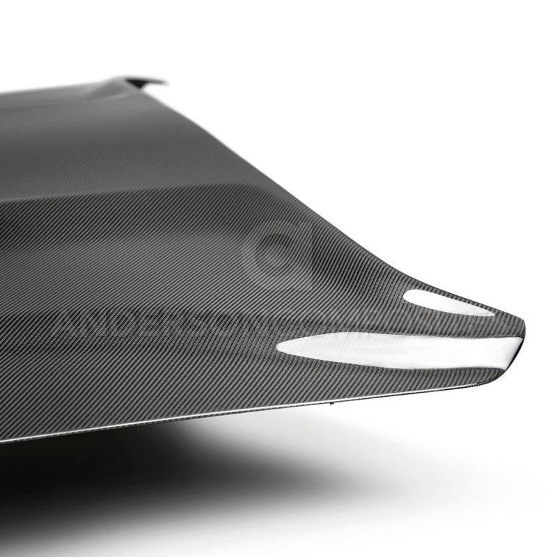 Anderson Composites 2018 Ford Mustang Type-GR Double Sided Carbon Fiber Hood AC-HD18FDMU-GR-DS