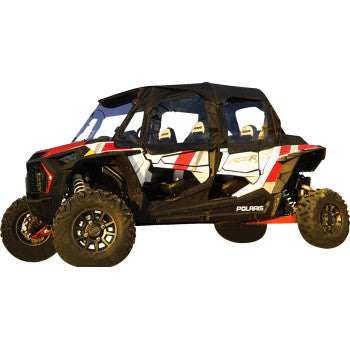 SEIZMIK Soft Upper Doors - Rear Windshield - Roof - Black - Polaris RZR 4 XP 1000 2016-2018 51-20990