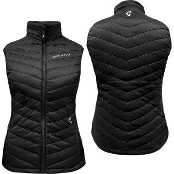GERBING HEATED CLOTHING Women's 7V Khione Puffer Heated Vest 2.0 - Black - Large GERKPVST7VWBL