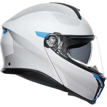 AGV Tourmodular Helmet - Frequency - Light Gray/Blue - Small 211251F2OY00610