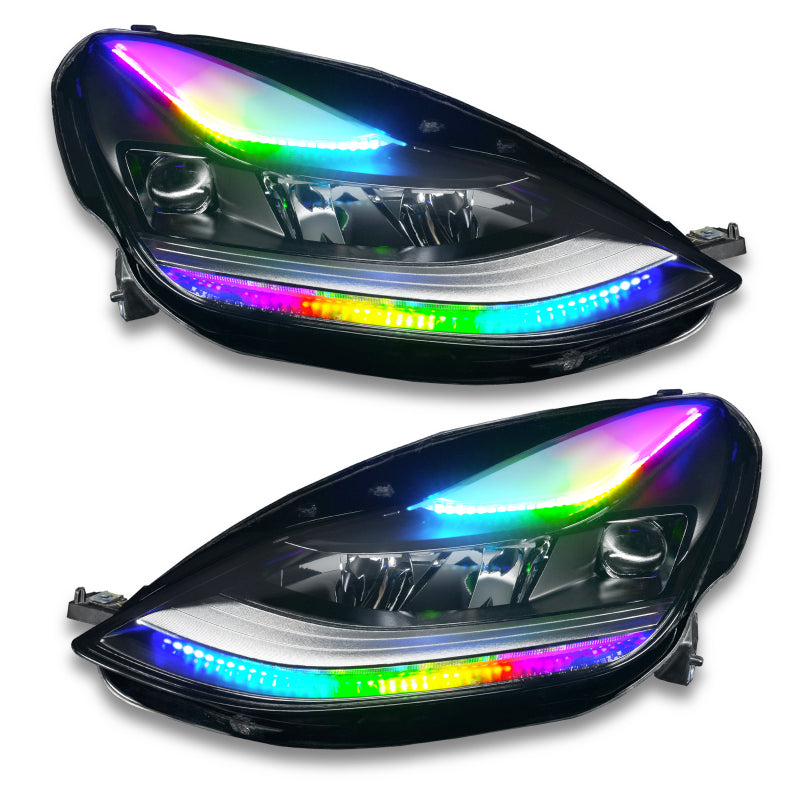 Oracle 2021+ Tesla Model 3 Dynamic ColorSHIFT Headlight DRL Upgrade Kit SEE WARRANTY