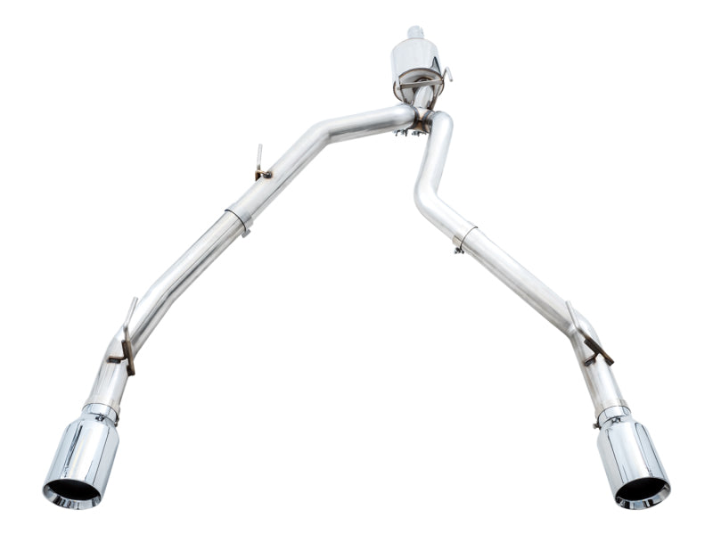 AWE Tuning 09-18 RAM 1500 5.7L (w/o Cutout) 0FG Dual Rear Exit Cat-Back Exhaust - Chrome Silver Tips 3015-32101