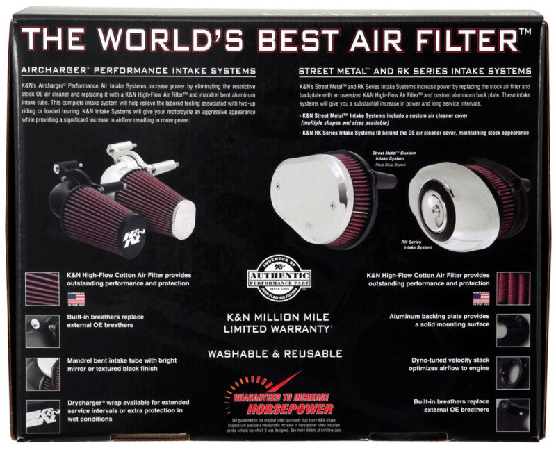 K&N 2015 Harley Davidson Street 500/700 Aircharger Performance Intake 63-1130