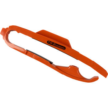 T.M. DESIGNWORKS Chain Slider - Front - Orange - KTM/Husqvarna/Gas Gas DCS-KT5-OR
