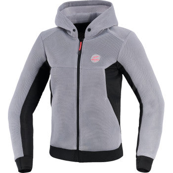 ALPINESTARS Stella Chrome Super Airflow Hoodie - Gray/Black/Pink - Large 4210126-9299-L
