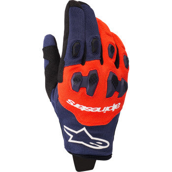 ALPINESTARS Pro-Dura Gloves - Navy/Hot Orange/White - 2XL 3560425-7162-2X