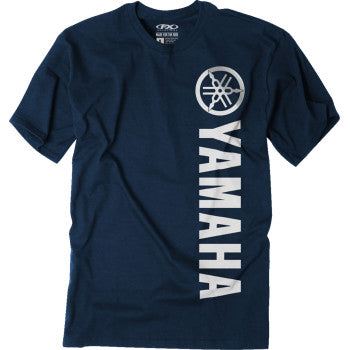 FACTORY EFFEX Yamaha Vertical T-Shirt - Heather Navy - XL 27-87226
