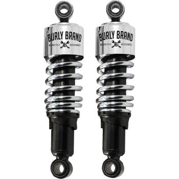 BURLY BRAND Slammer Shock - Chrome - 10.5" Roadster 883 /1200 B28-1200