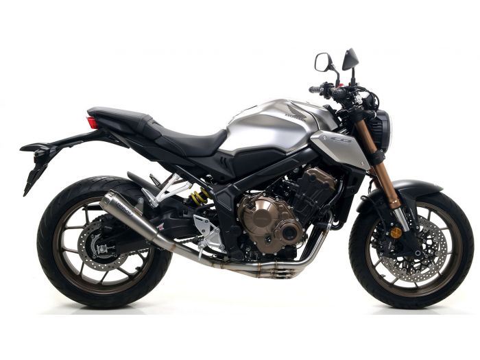 71217PR Arrow Pro-Race Slip-on Exhaust, Titanium for Honda CB650R/CBR650R 19-23