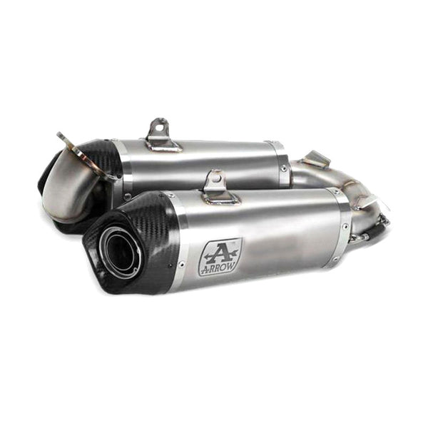 IN STOCK Arrow Panigale V2 955cc 2020 -2024/Streetfighter V2 22/24 Racing Titanium Work Exhaust (R+L) With Welded Stainless Steel Link Pipe 71160pk