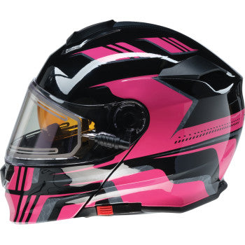 Z1R Solaris 2.0 Helmet - First Tracks - Electric - Dual Pane - Black/Pink - XS 0120-0843