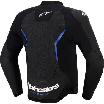 ALPINESTARS GP Force v2 Leather Airflow Jacket - Black/Metallic Blue - US 42 / EU 52 3100326-1591-52