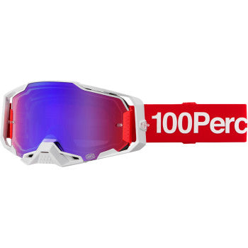 100% Armega Goggle - Corbin - Red/Blue Mirror Lens 50005-00040