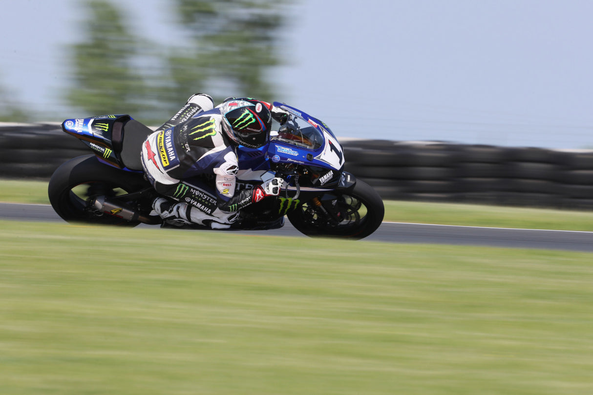 Graves Motorsports Superbike Full Titanium Exhaust System - Electrick Blue Silencer R1 2015-2023 Exy-20r1-Sbkb